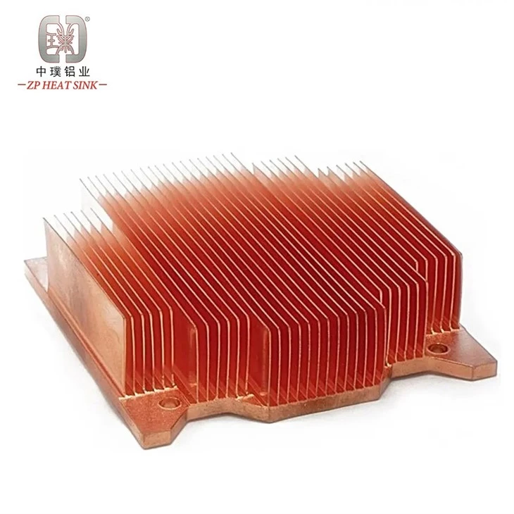 Skived Copper Finned Heat Sink